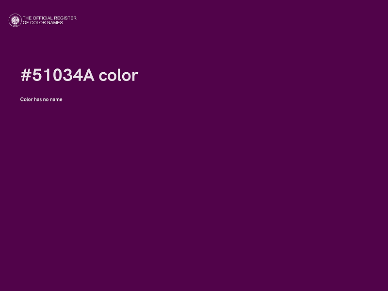 #51034A color image