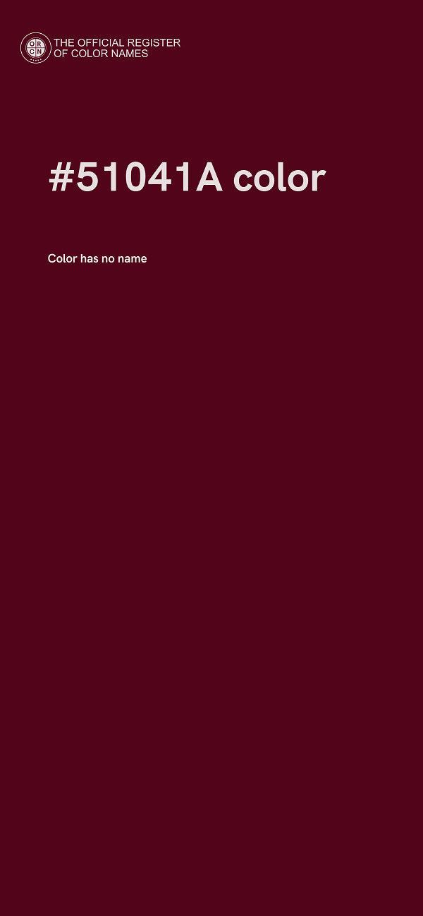 #51041A color image