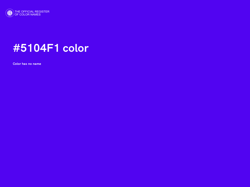#5104F1 color image