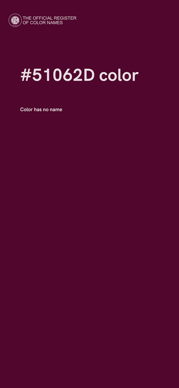 #51062D color image