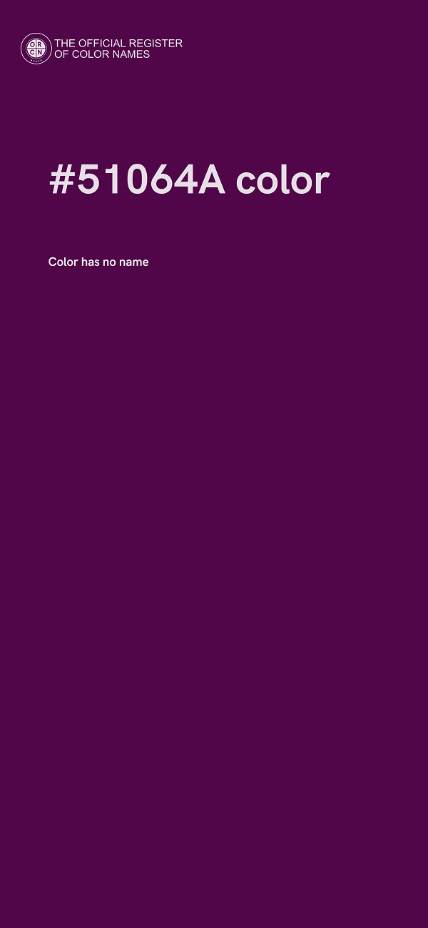 #51064A color image