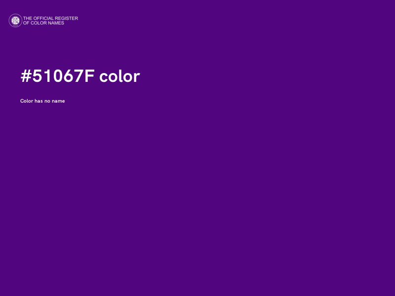 #51067F color image