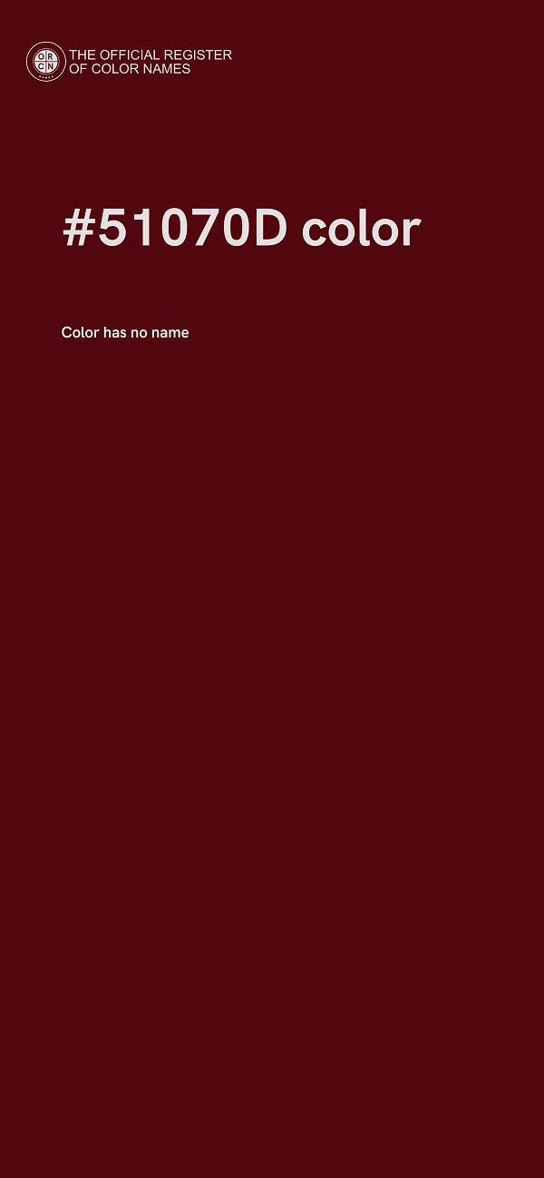 #51070D color image