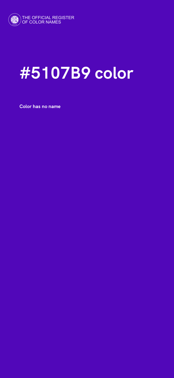 #5107B9 color image