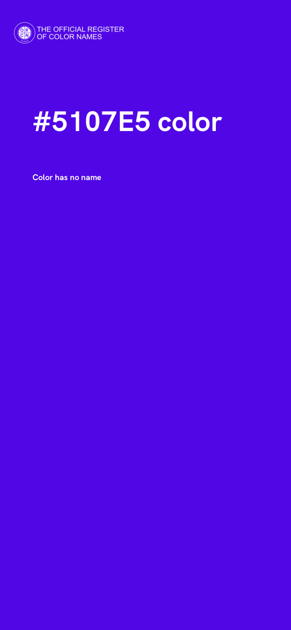 #5107E5 color image
