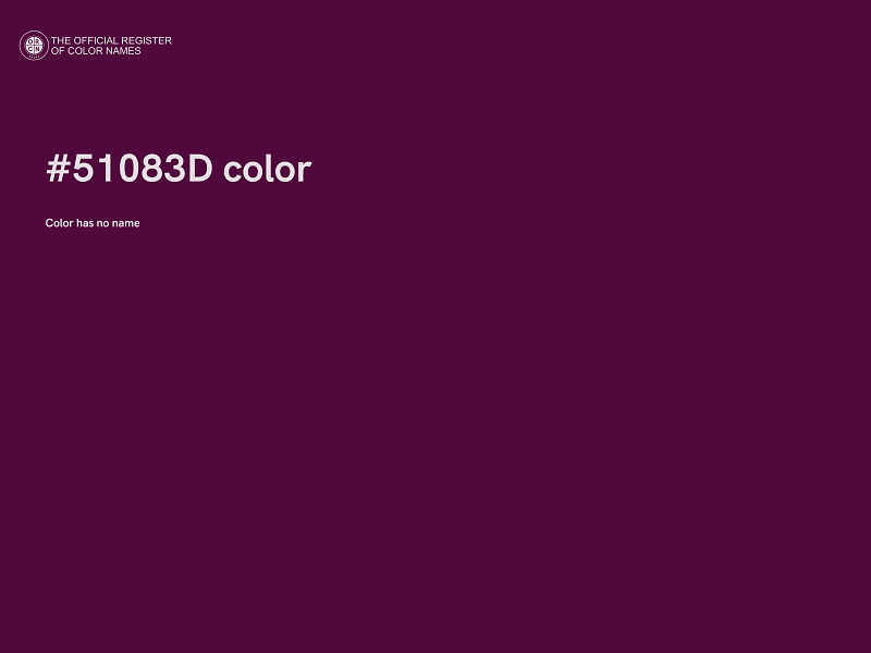 #51083D color image