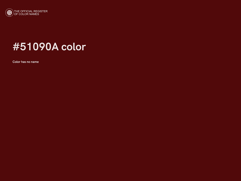 #51090A color image