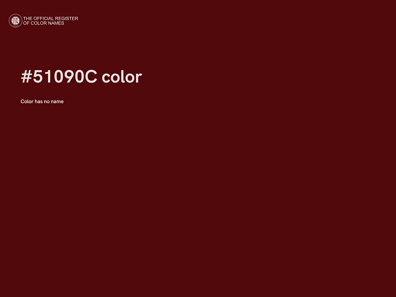 #51090C color image