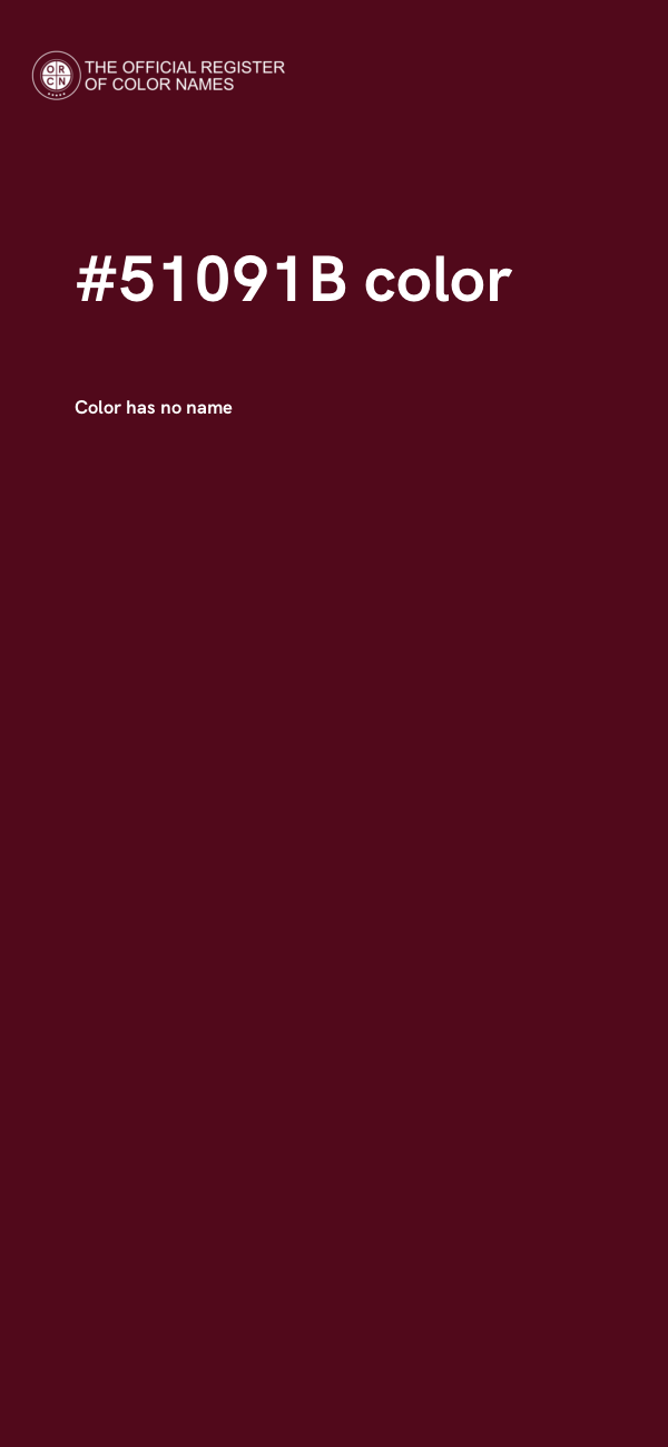 #51091B color image
