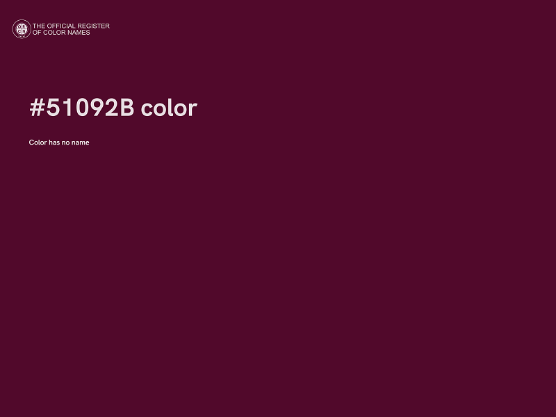 #51092B color image