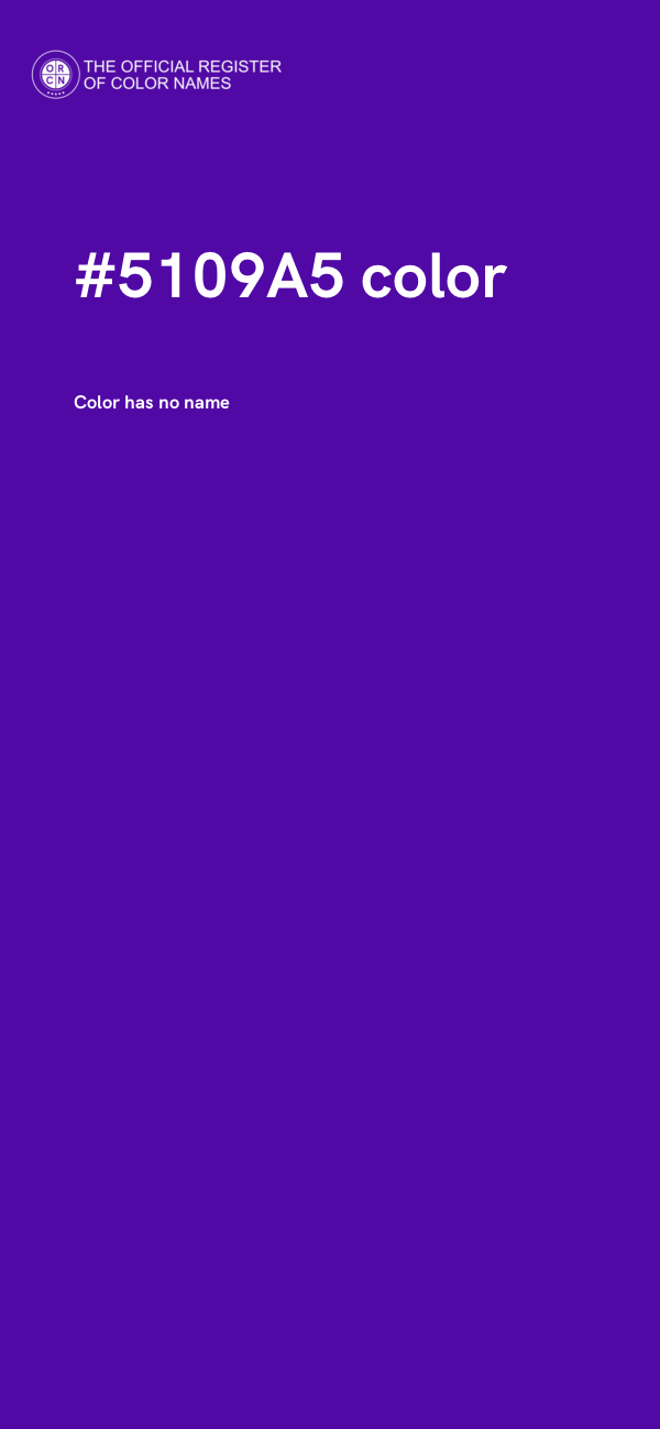 #5109A5 color image