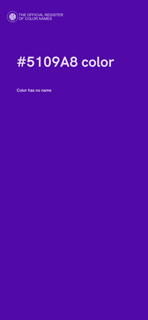 #5109A8 color image