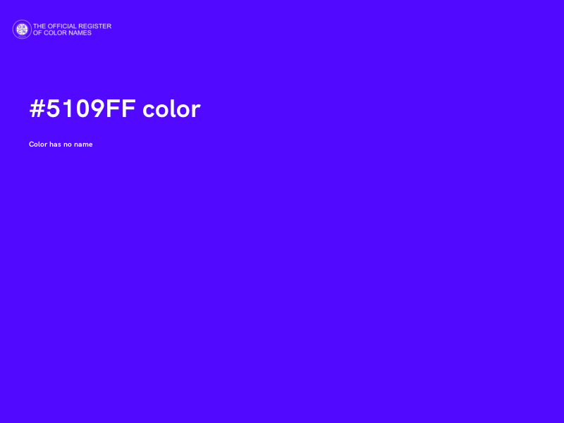#5109FF color image