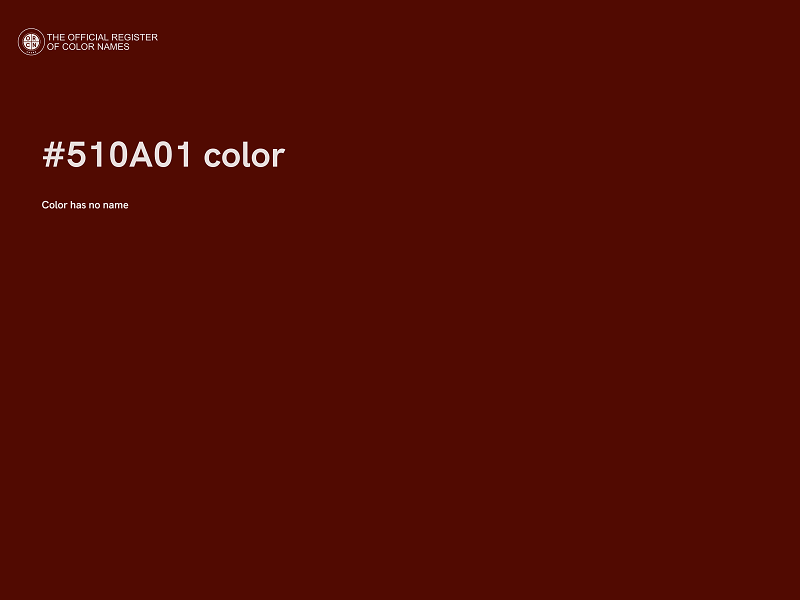 #510A01 color image