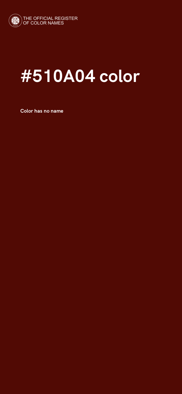 #510A04 color image