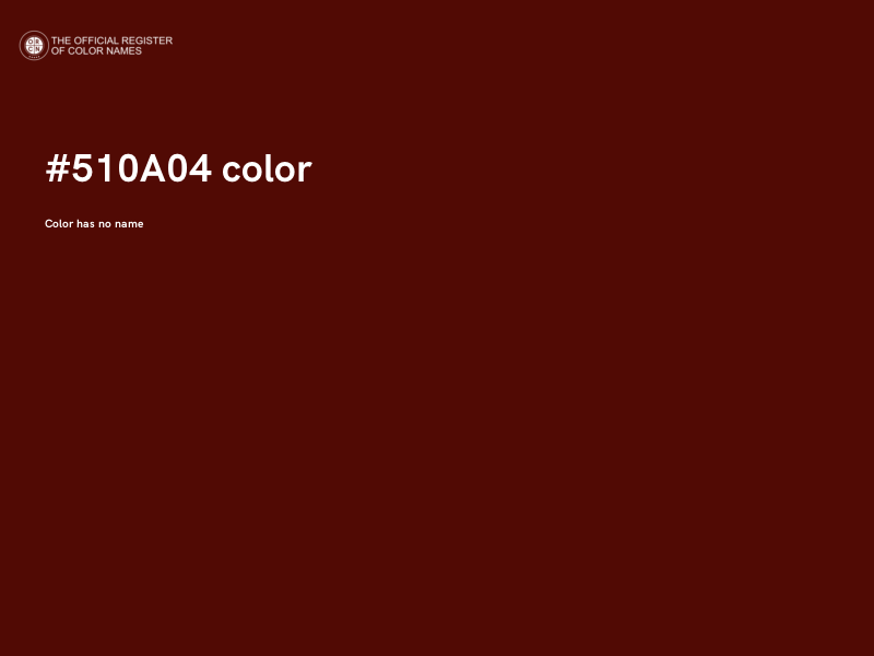 #510A04 color image