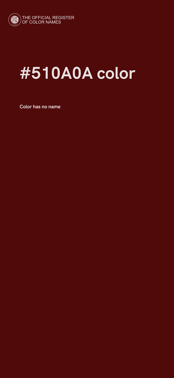 #510A0A color image
