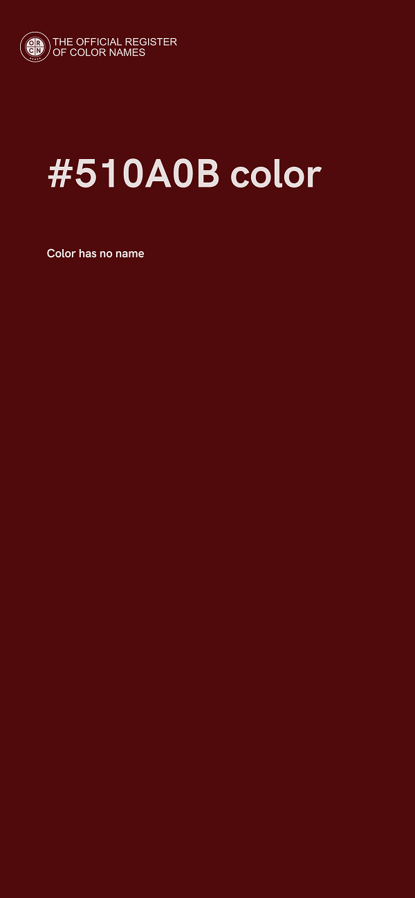 #510A0B color image