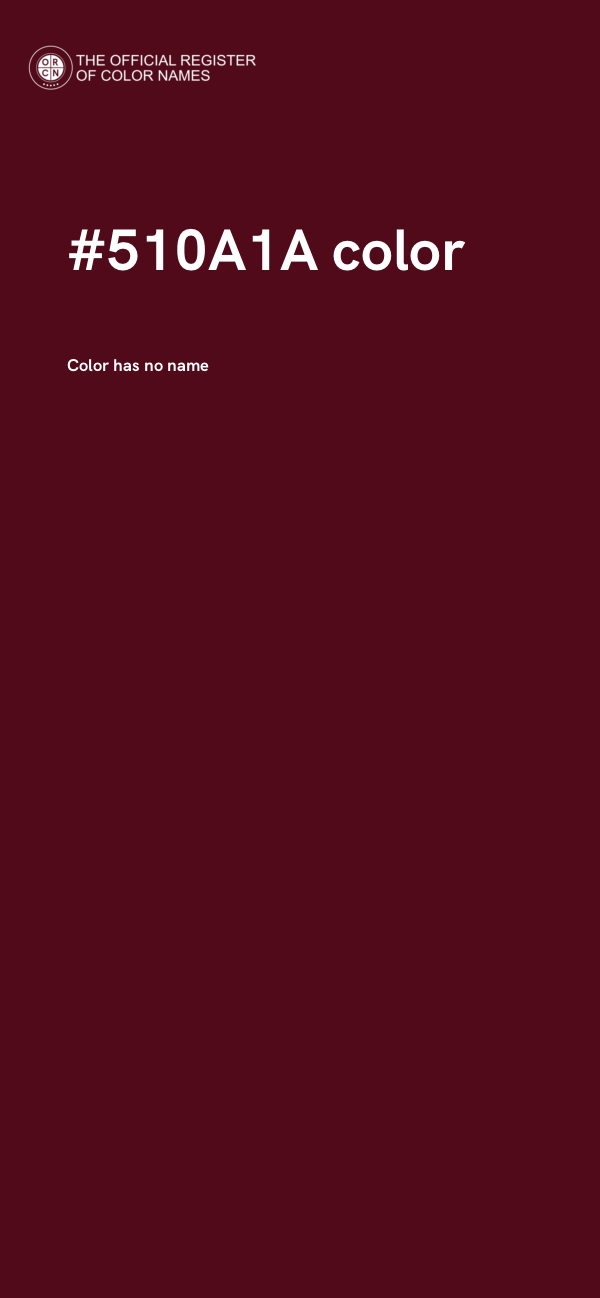 #510A1A color image