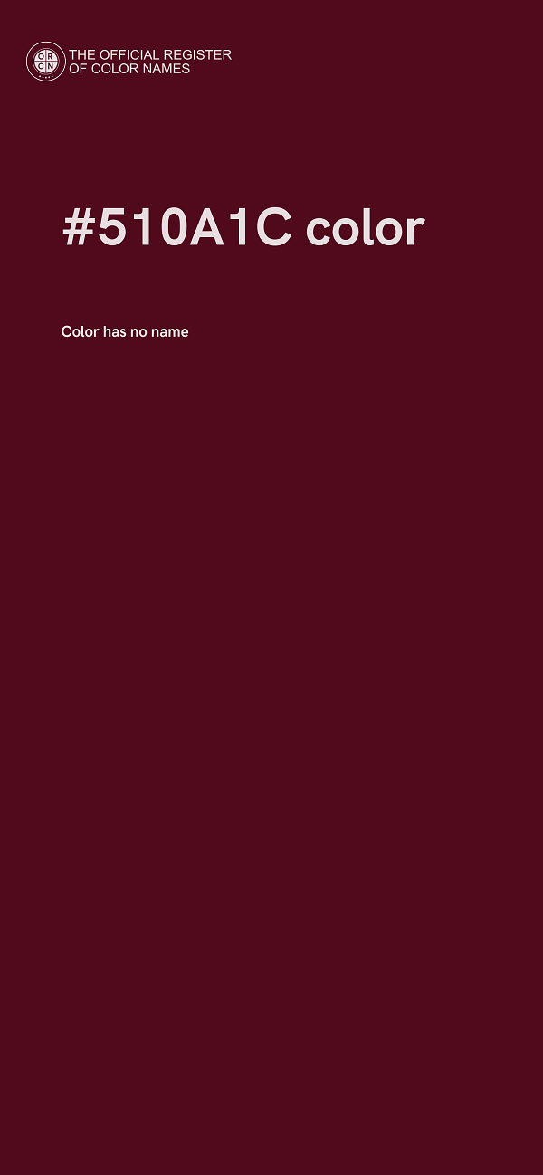 #510A1C color image