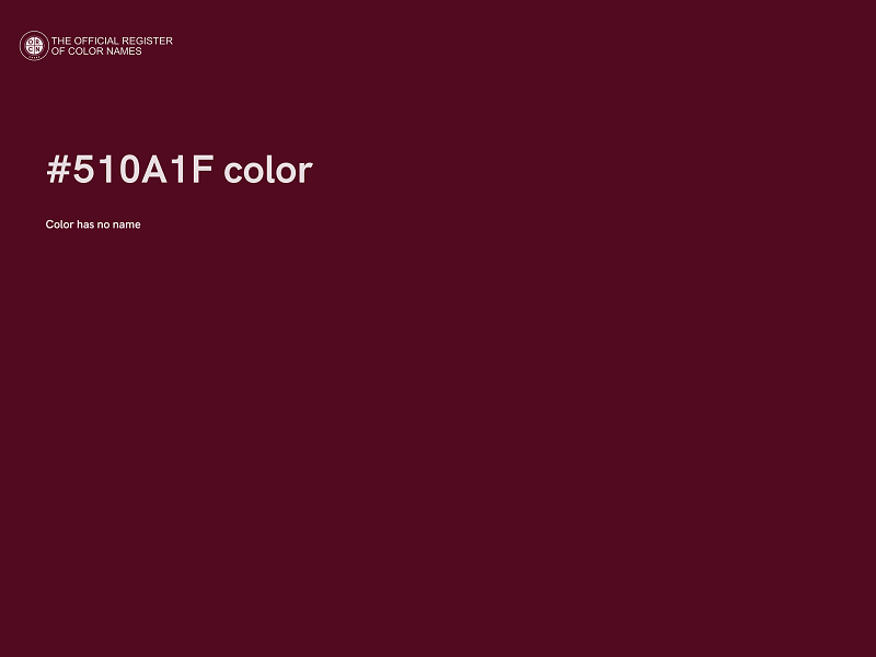 #510A1F color image