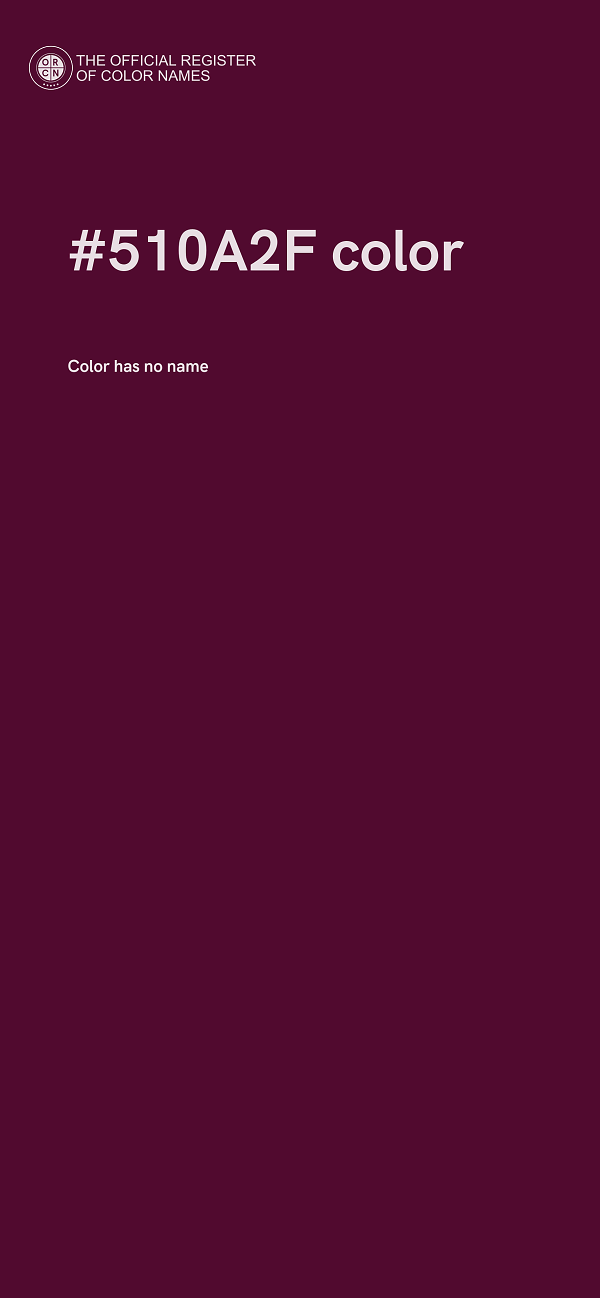 #510A2F color image