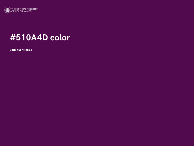 #510A4D color image