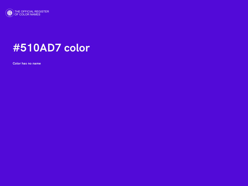 #510AD7 color image