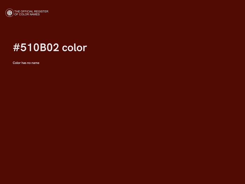 #510B02 color image
