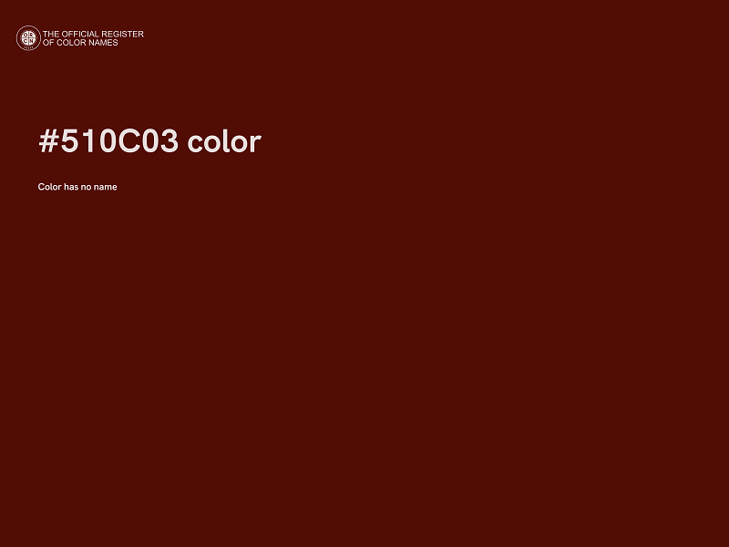 #510C03 color image