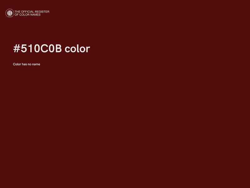 #510C0B color image