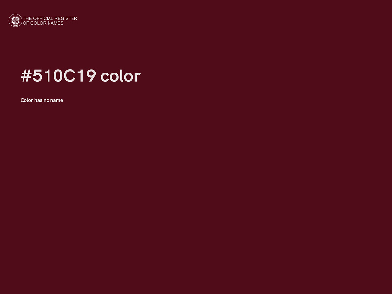#510C19 color image
