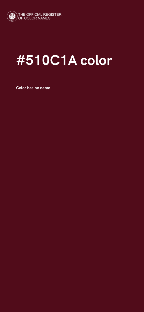 #510C1A color image