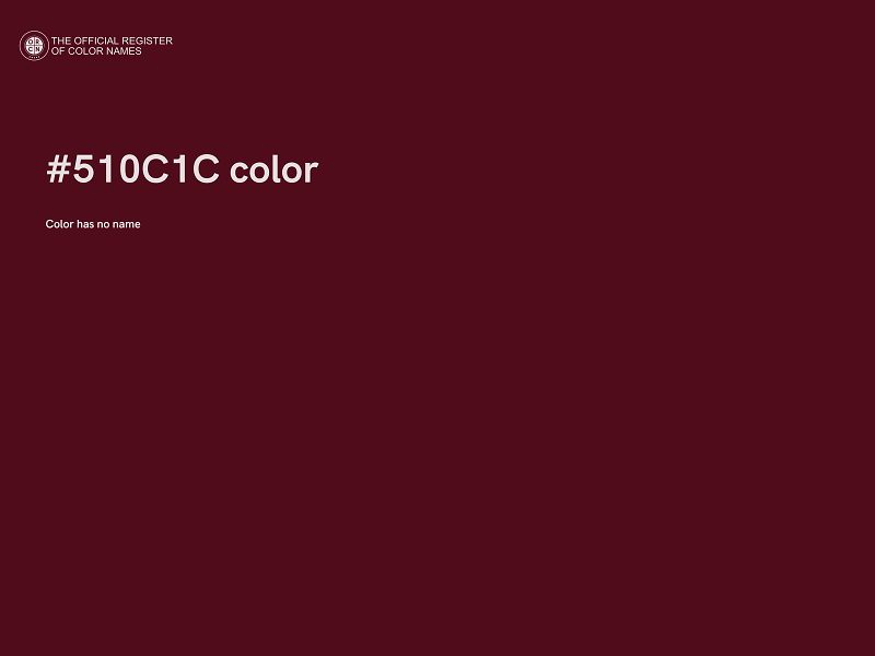 #510C1C color image