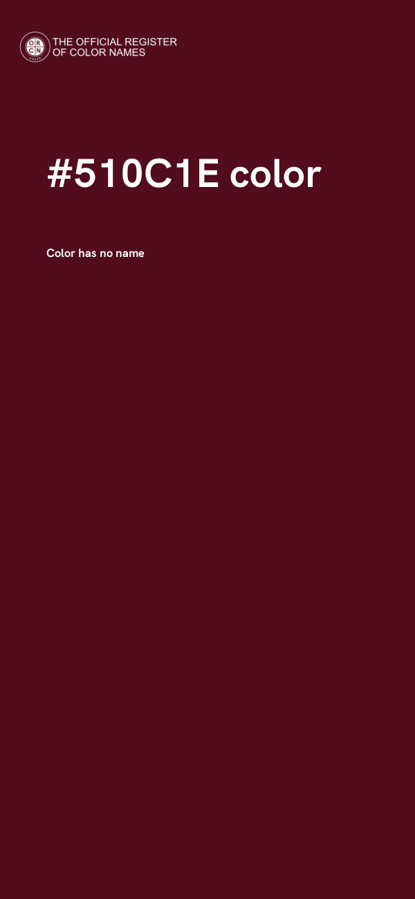 #510C1E color image