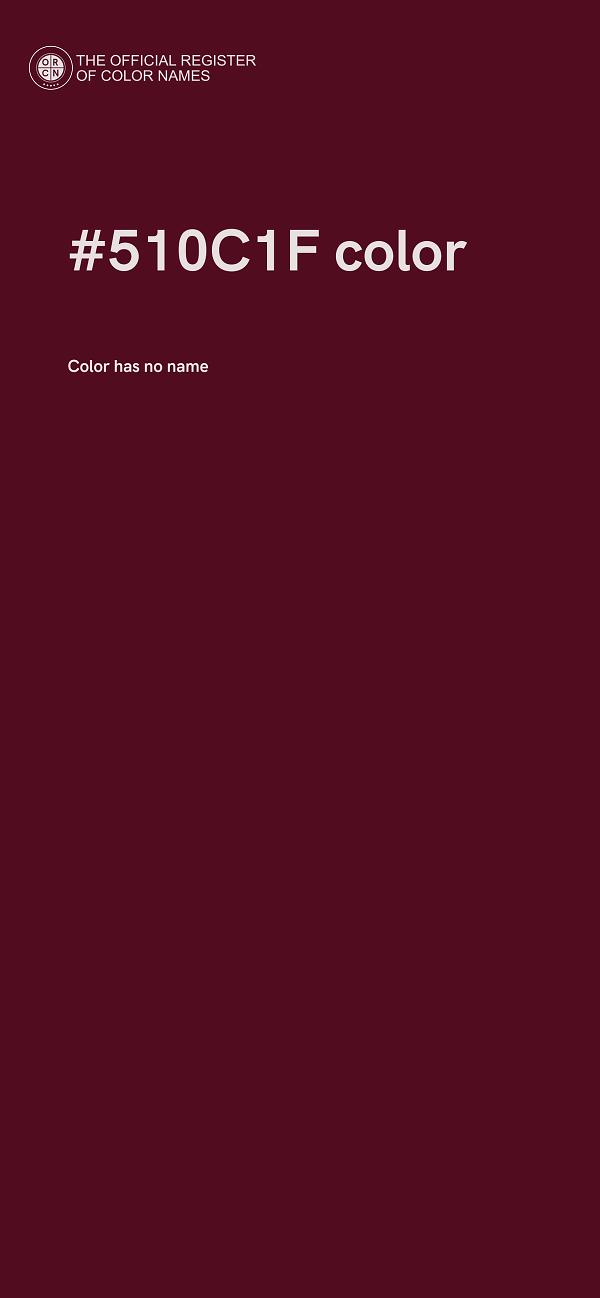 #510C1F color image