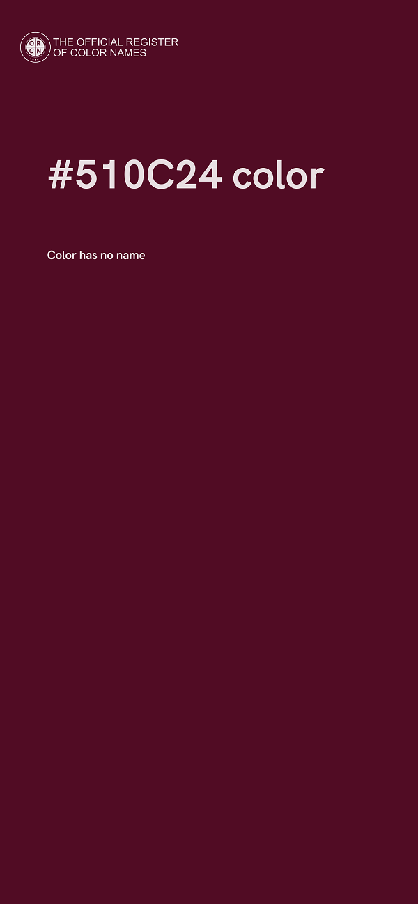 #510C24 color image