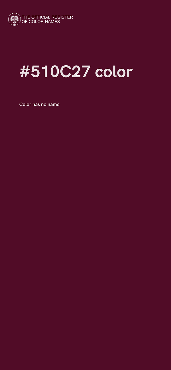 #510C27 color image