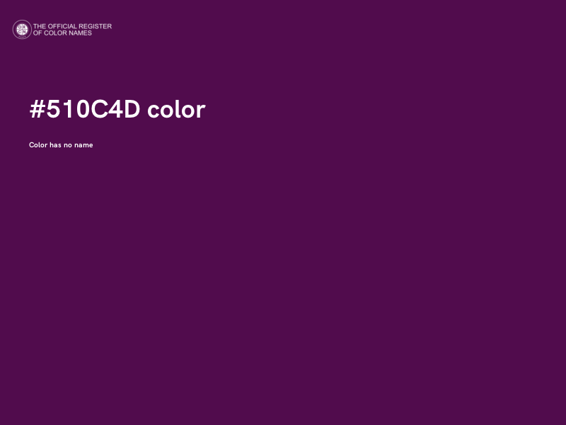 #510C4D color image