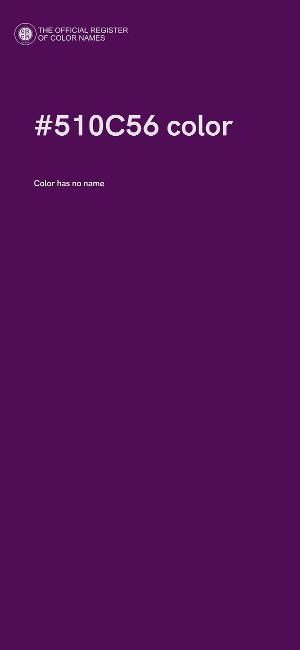 #510C56 color image