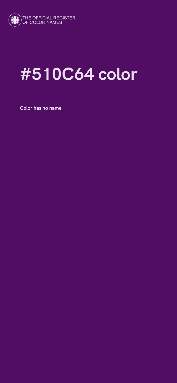 #510C64 color image