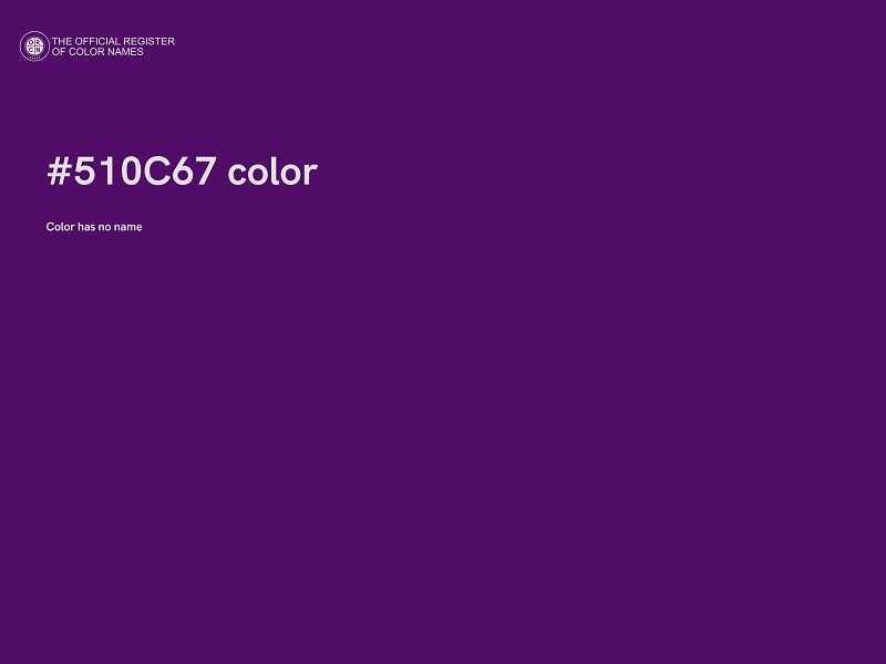 #510C67 color image