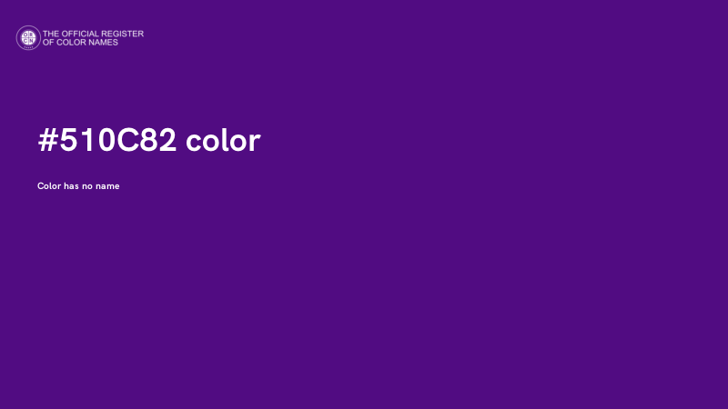 #510C82 color image