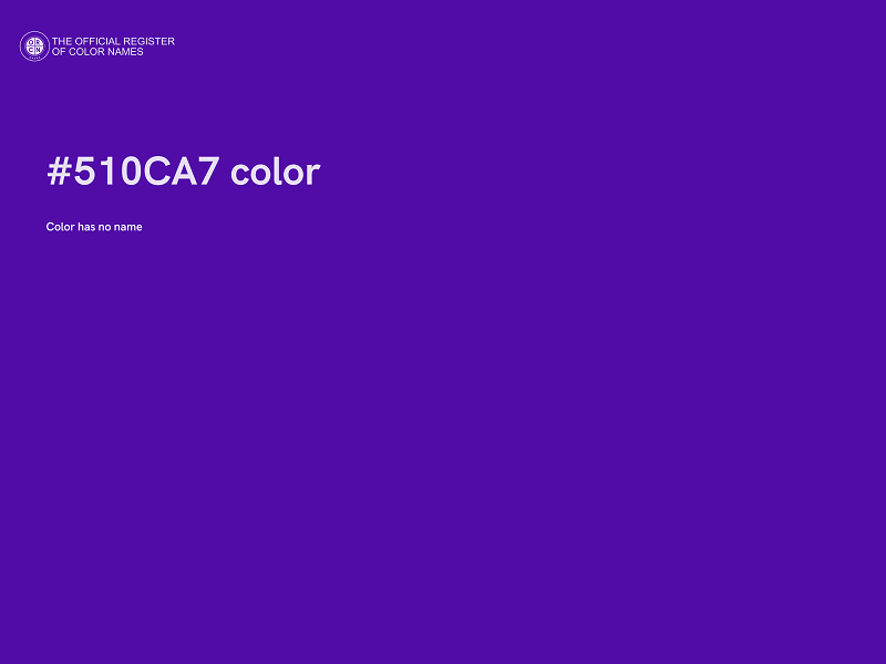 #510CA7 color image