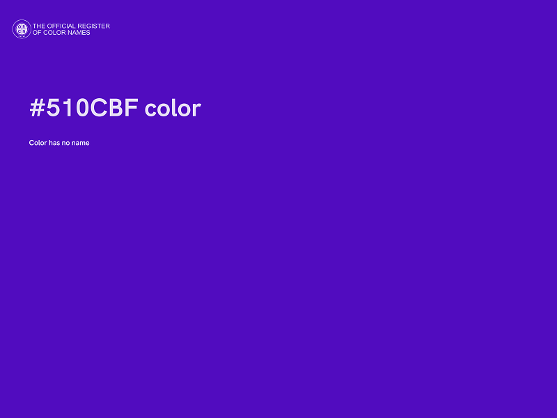 #510CBF color image