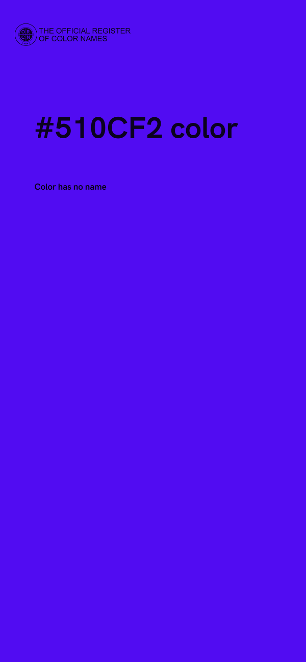 #510CF2 color image
