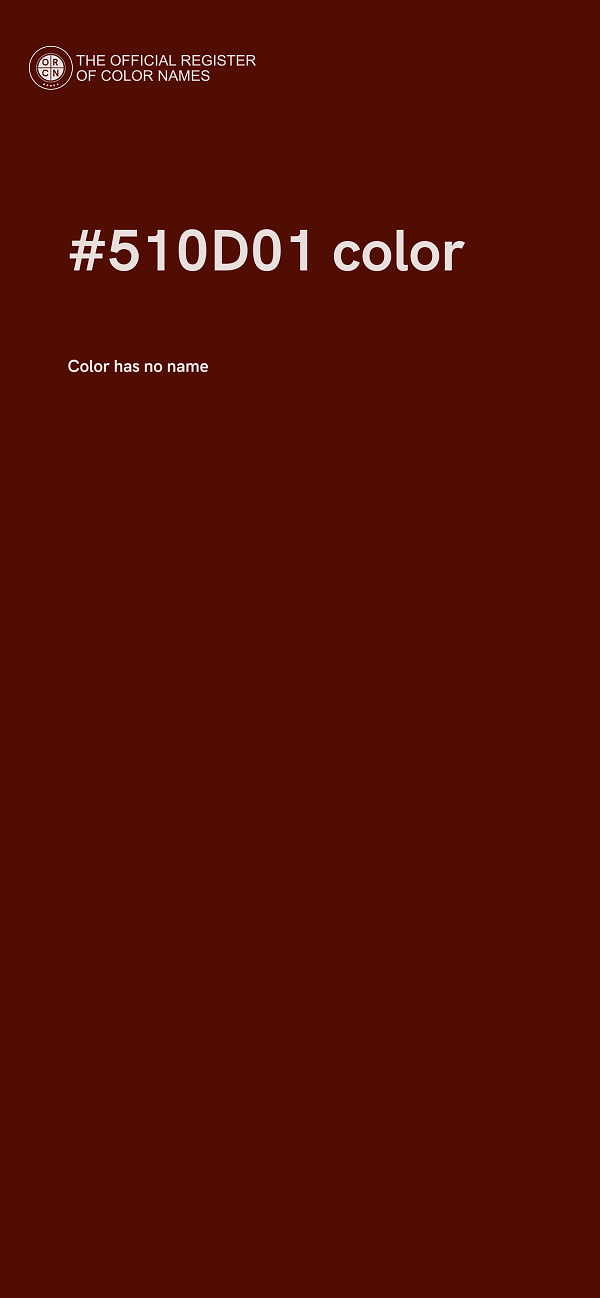 #510D01 color image