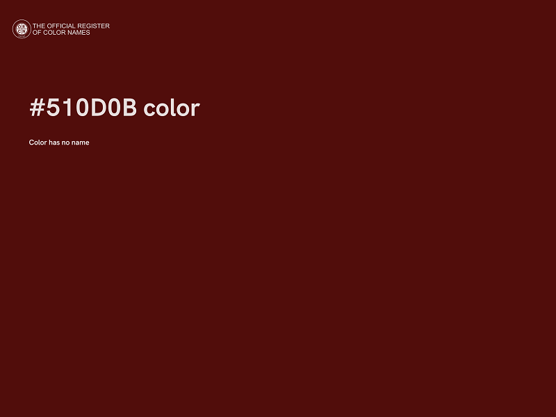 #510D0B color image