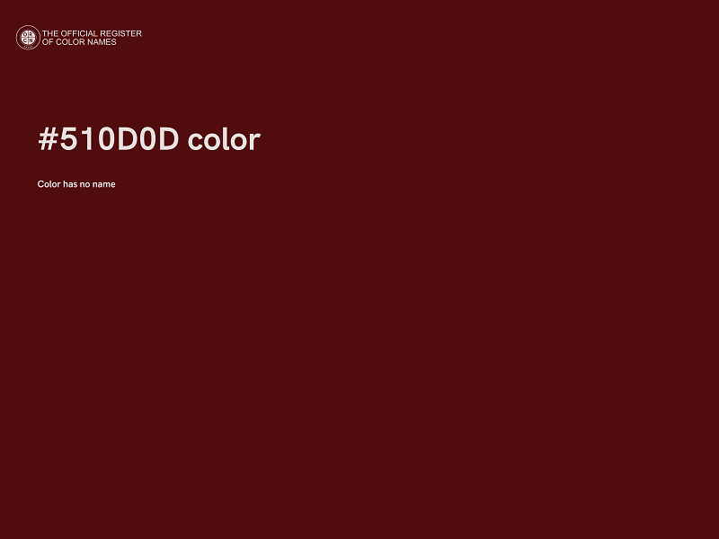 #510D0D color image