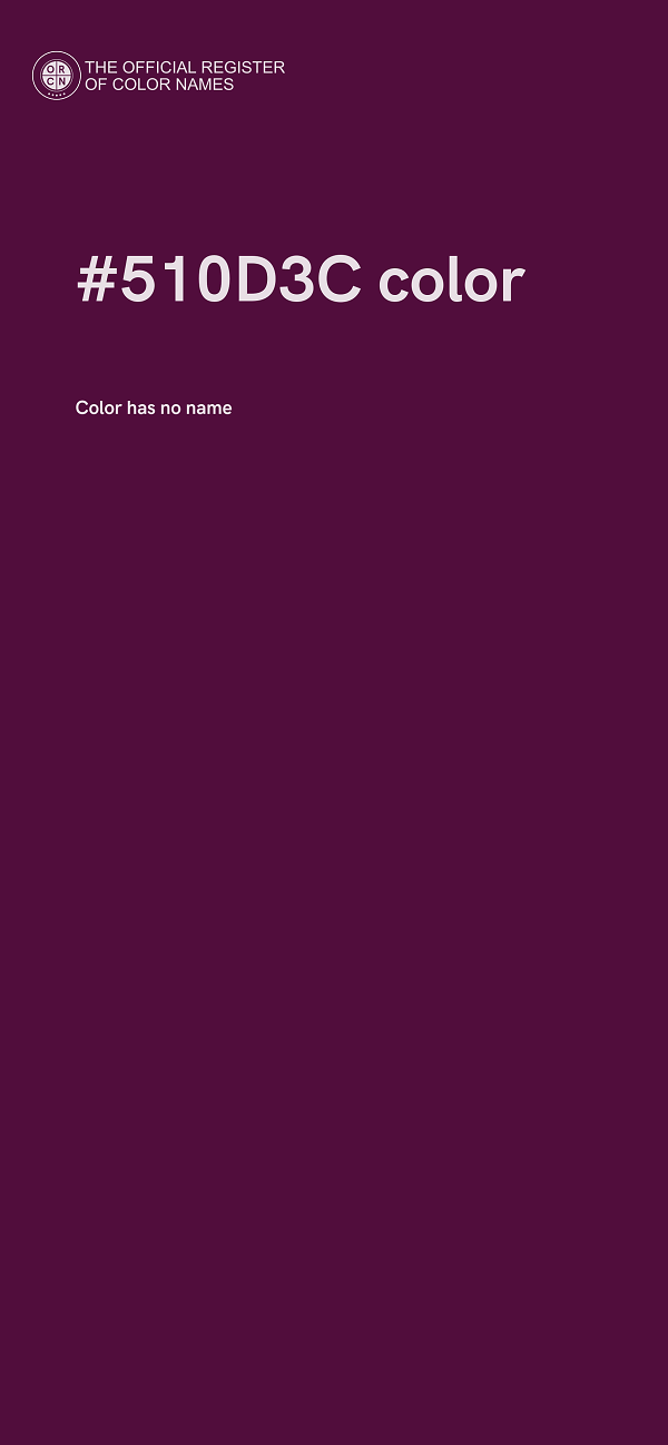 #510D3C color image